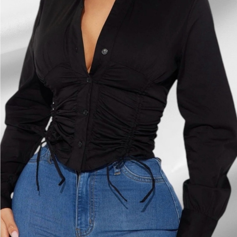 Fashion Nova black shirt